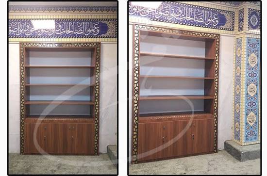 قفسه کتاب برای قسمت برادران ( با ظرفیت 100 جلد)
